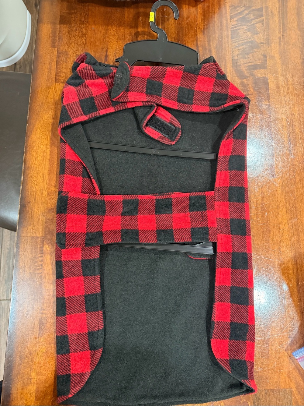 Pet Red & Black Buffalo Plaid Fleece Jacket